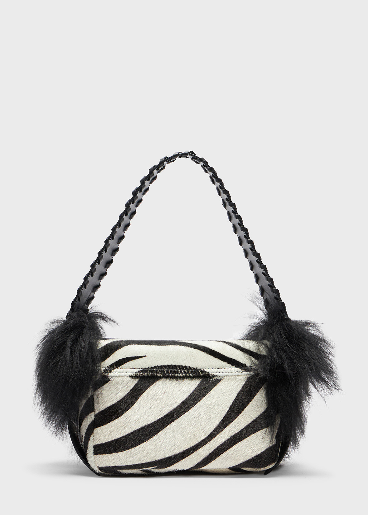 ZEBRA EFFECT LEATHER MESSENGER MINI - 3