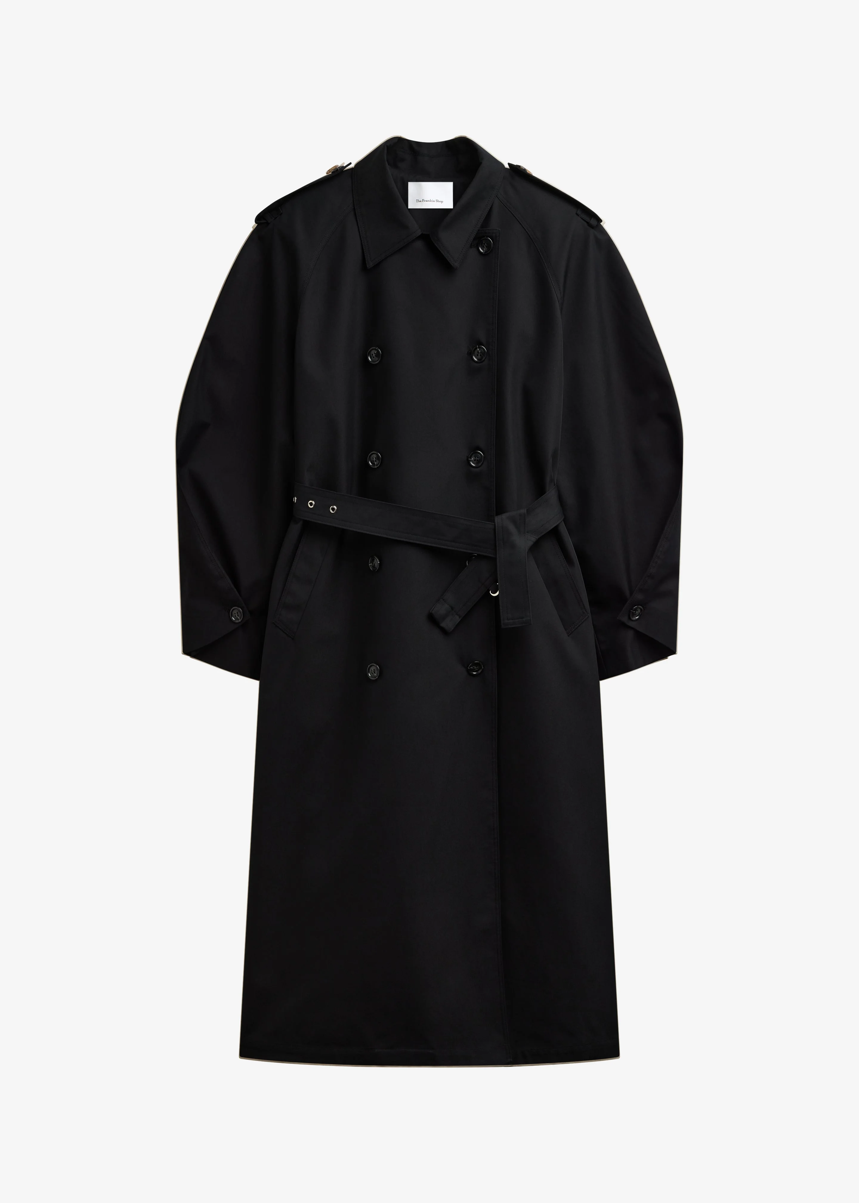 Genoa Padded Trench Coat - Black - 1