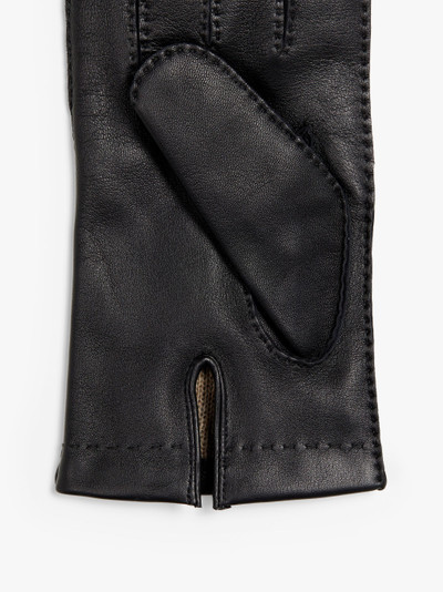 Mackintosh BLACK HAIRSHEEP LEATHER CASHMERE LINED GLOVES outlook