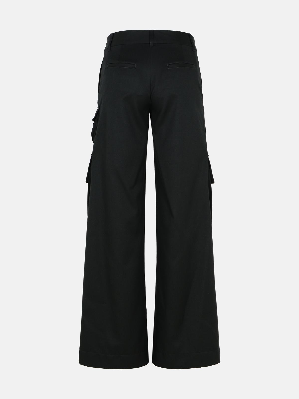 'TOY BOX' BLACK VIRGIN WOOL PANTS - 3