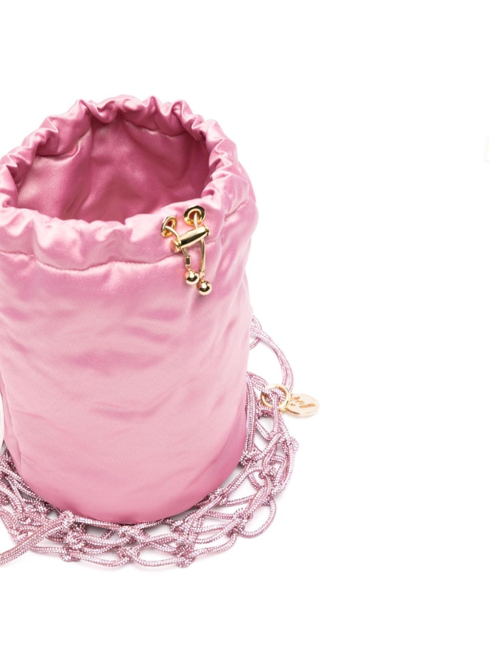 Capri crystal-embellished bucket bag - 5
