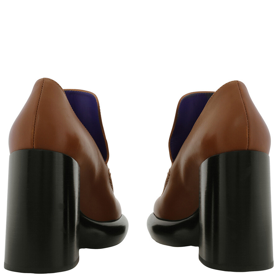 Burberry Leather Wedge 120mm Heel Loafers - 4