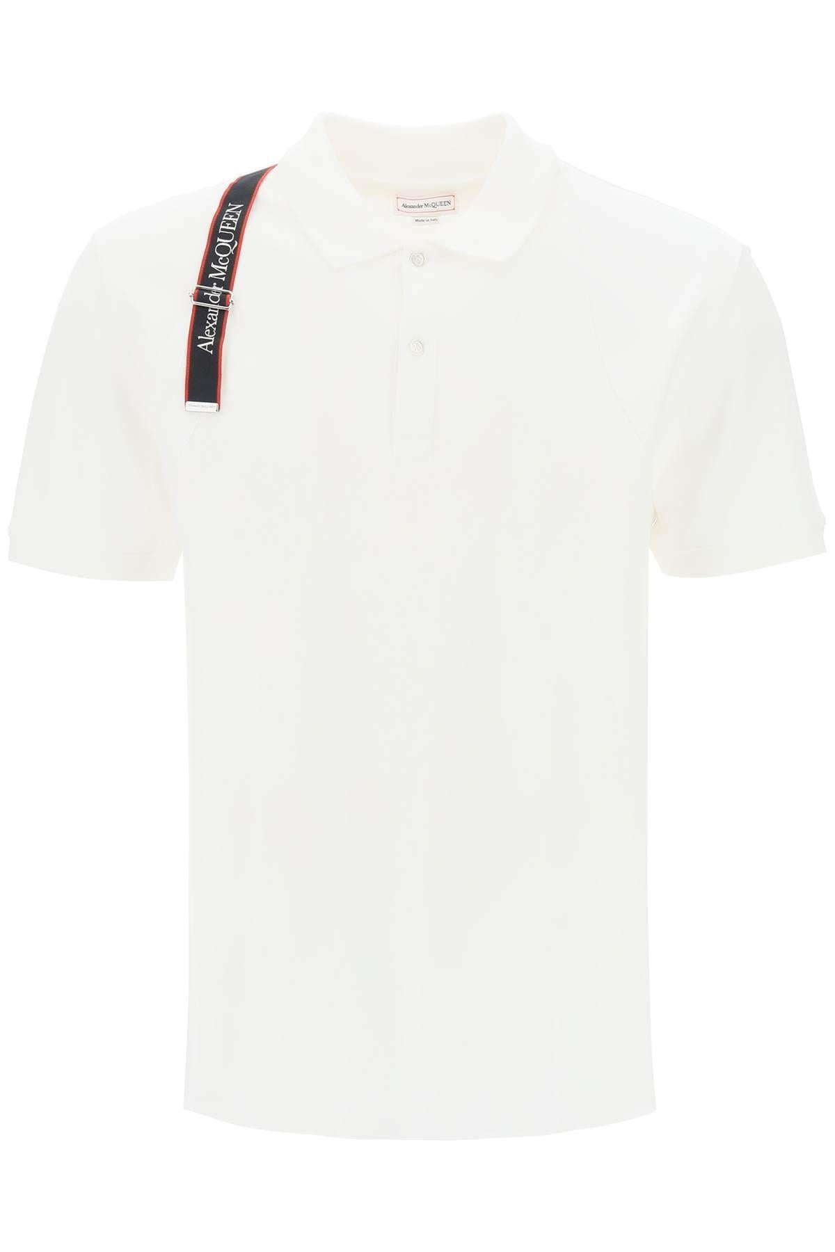 HARNESS POLO SHIRT IN PIQUÉ WITH SELVEDGE LOGO - 1