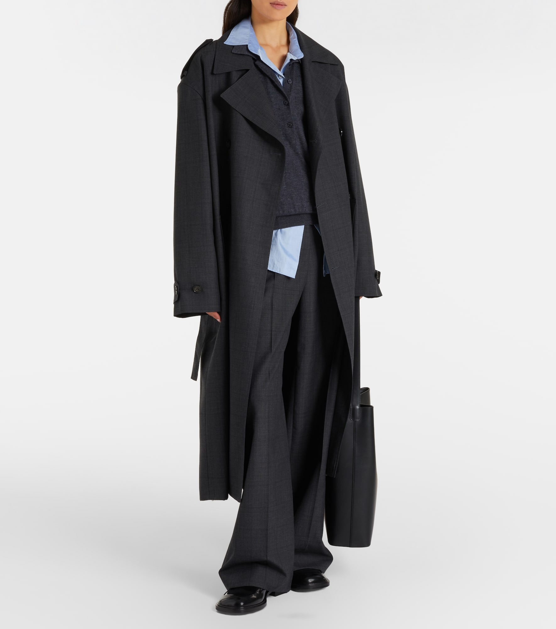 Brickell plaid wide-leg pants - 2