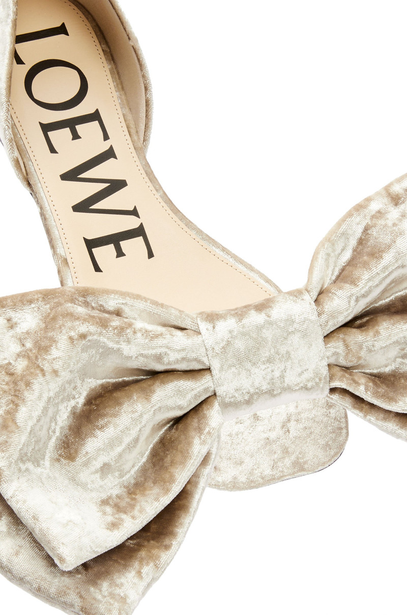 Toy D'Orsay flat in crushed velvet 5