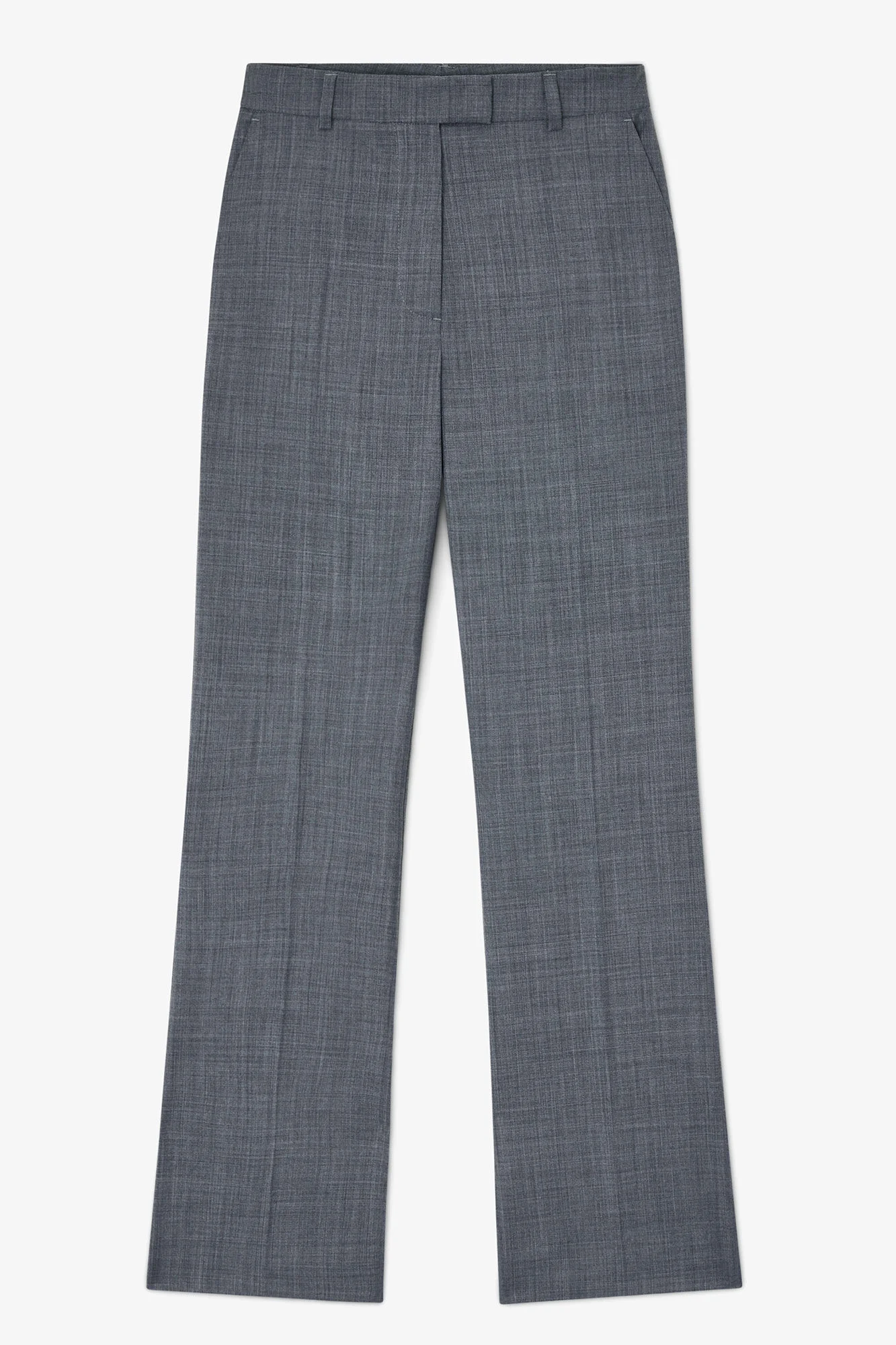 PANTS IN GREY WOOL - 1