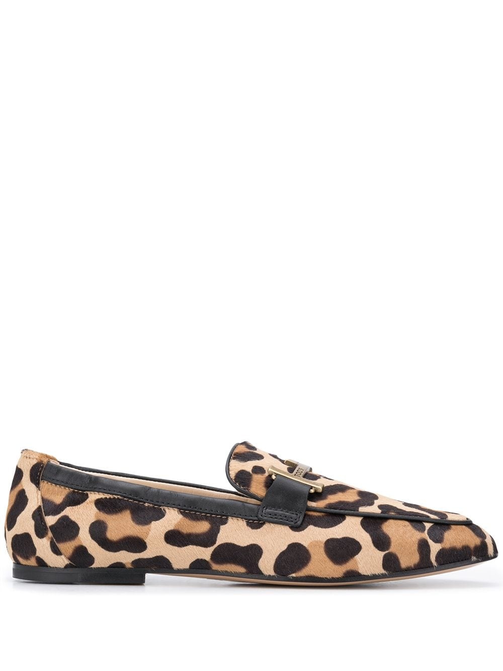 leopard-print loafers - 1