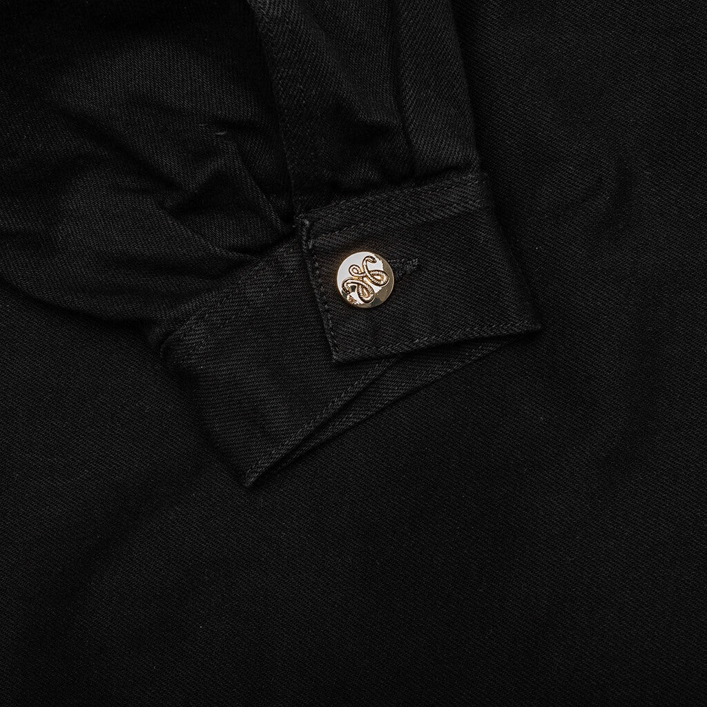 CHACHI DENIM JACKET - BLACK - 5