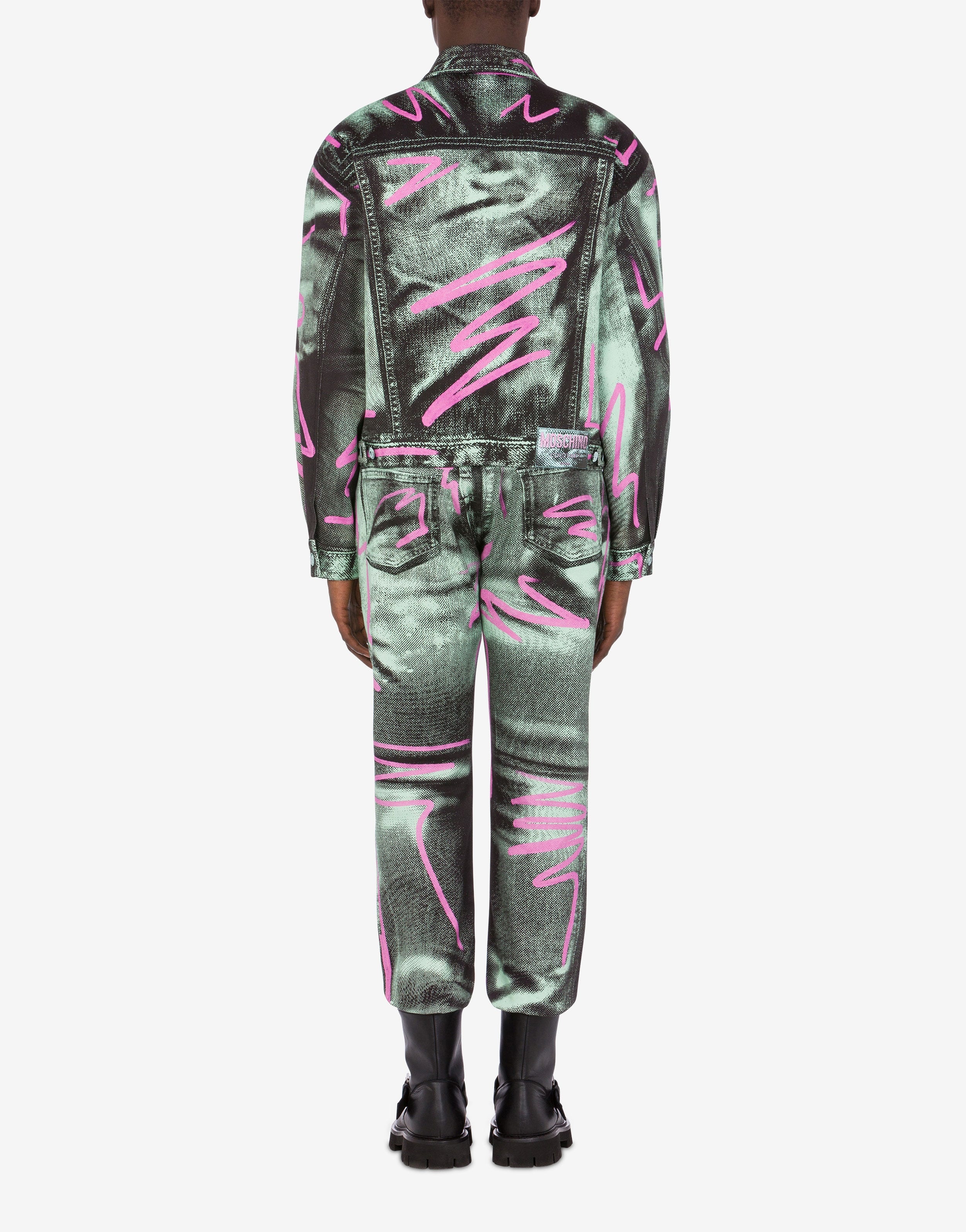 SHADOWS & SQUIGGLES COTTON BULL DENIM JACKET - 3
