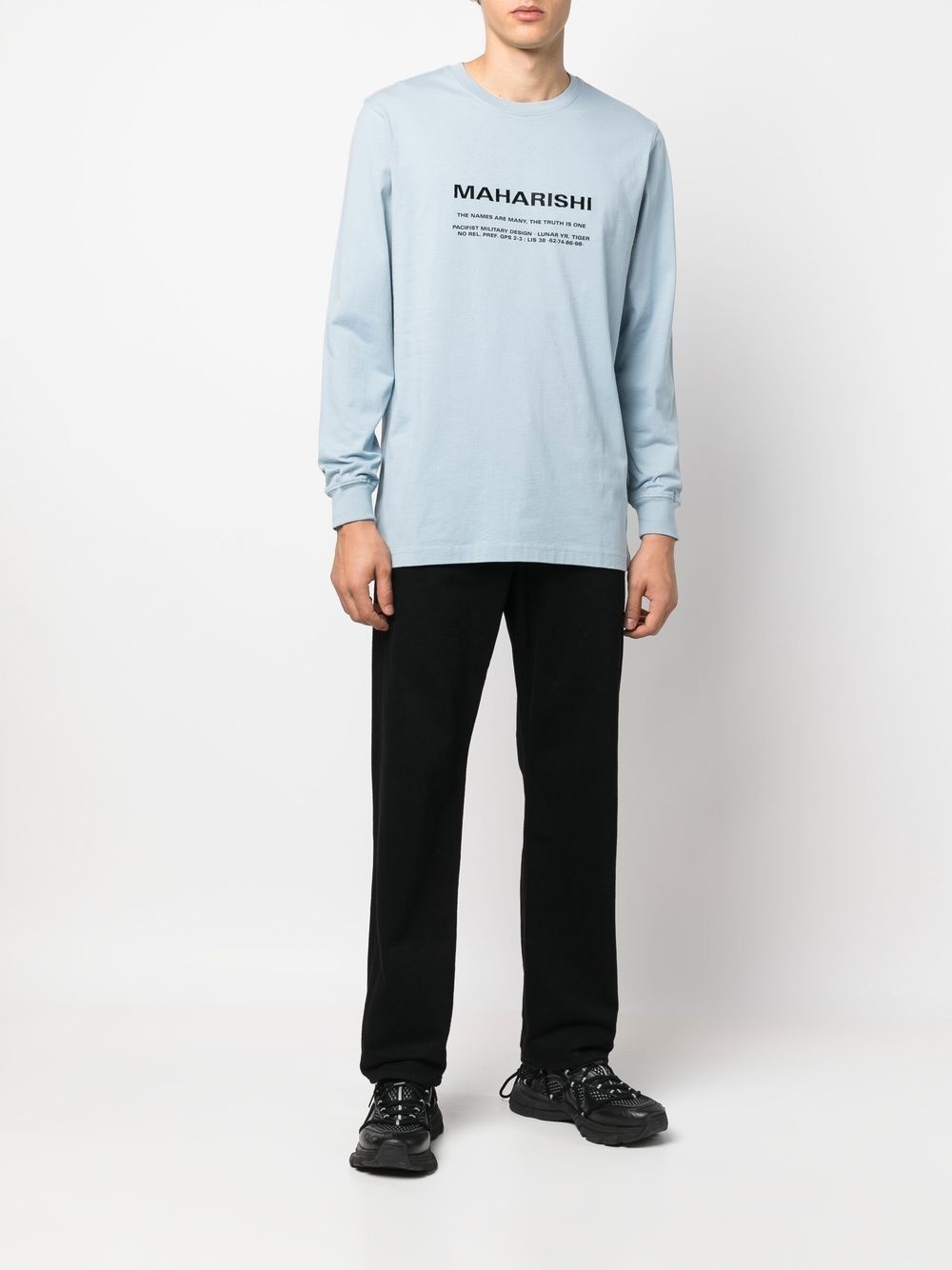 logo-print long-sleeve T-shirt - 2