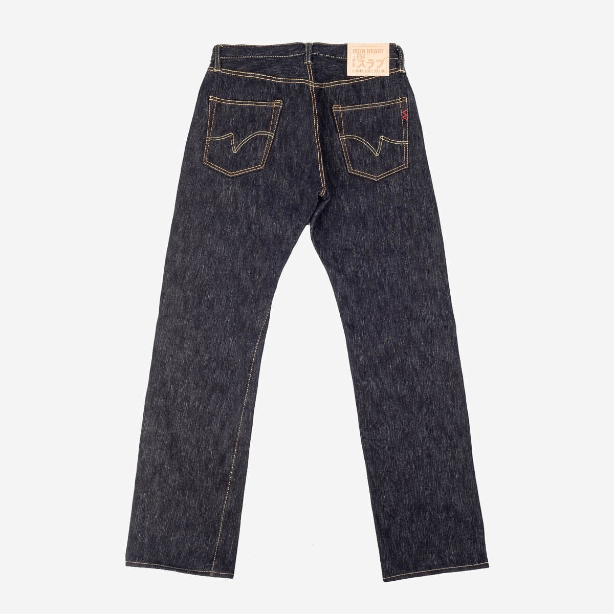 IH-634S-SLB 16oz Slubby Selvedge Denim Straight Cut Jeans - Indigo - 5