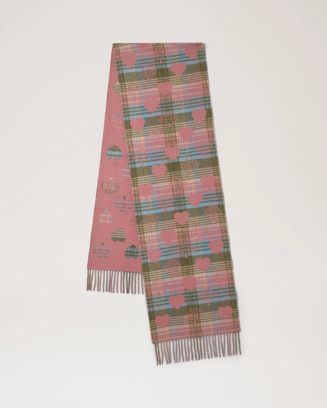 Heritage Check Heart Scarf - 1