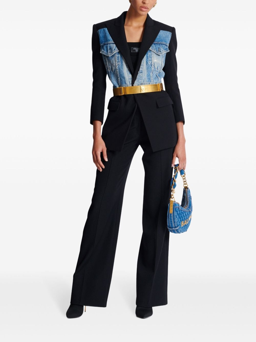 panelled blazer - 2