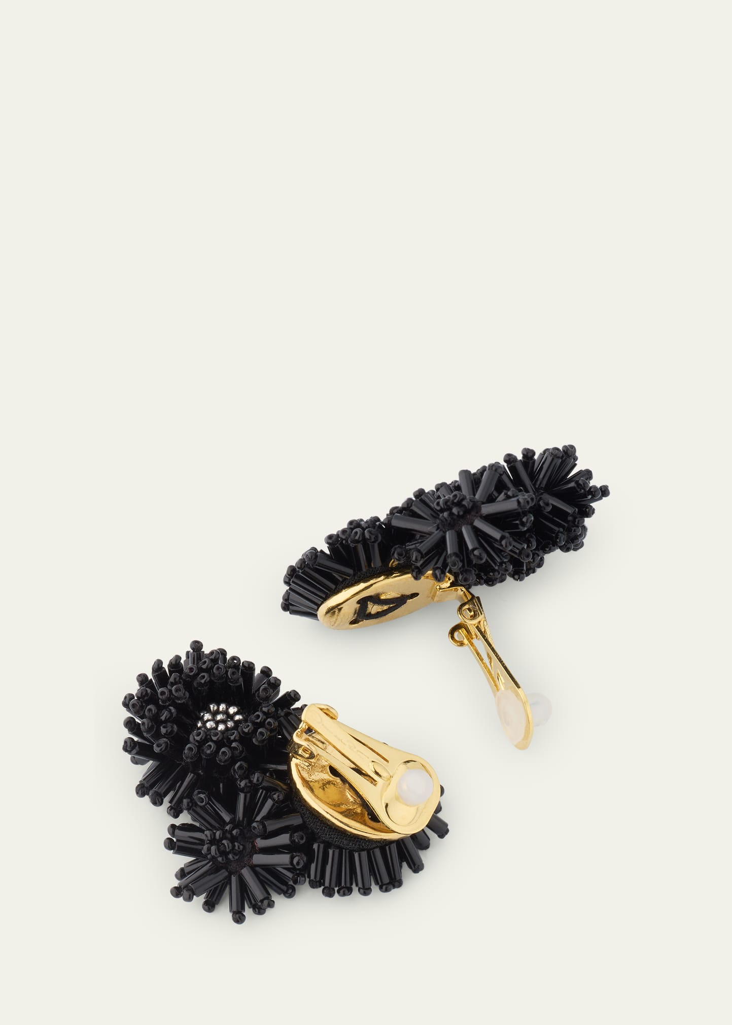 Pom-Pom Flower Stud Earrings - 4