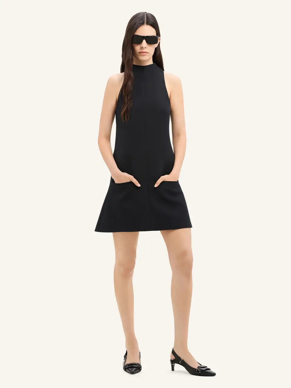 2-Pocket Twill A-Line Dress - 3