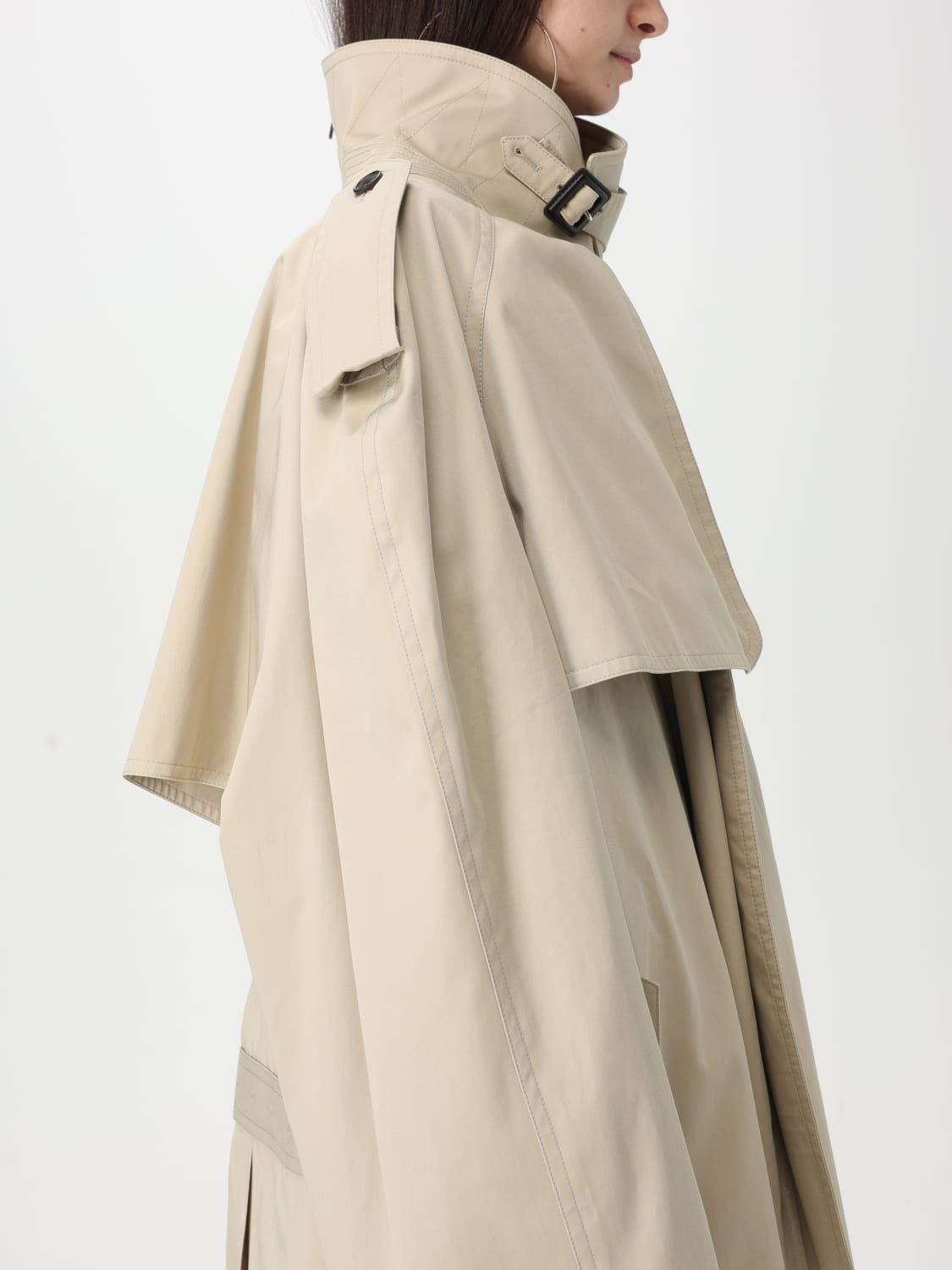Balenciaga oversize cotton trench coat - 5