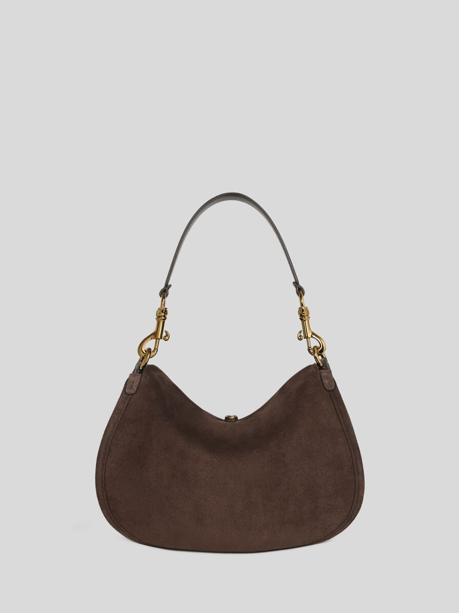 MEDIUM SUEDE PONY BAG - 3