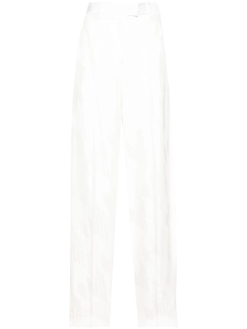 logo-jacquard trousers - 1