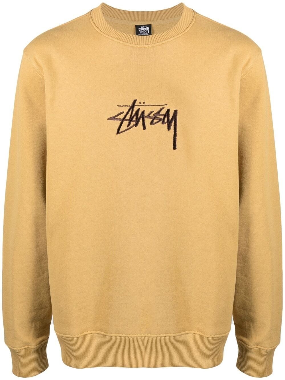 logo-print crew neck sweatshirt - 1