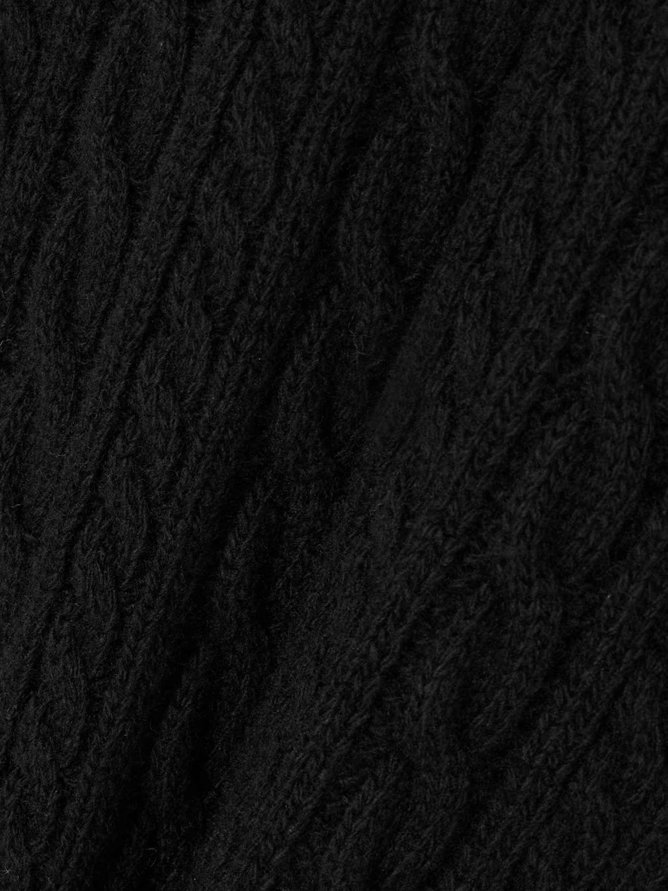 Cable-knit wool midi skirt - 5