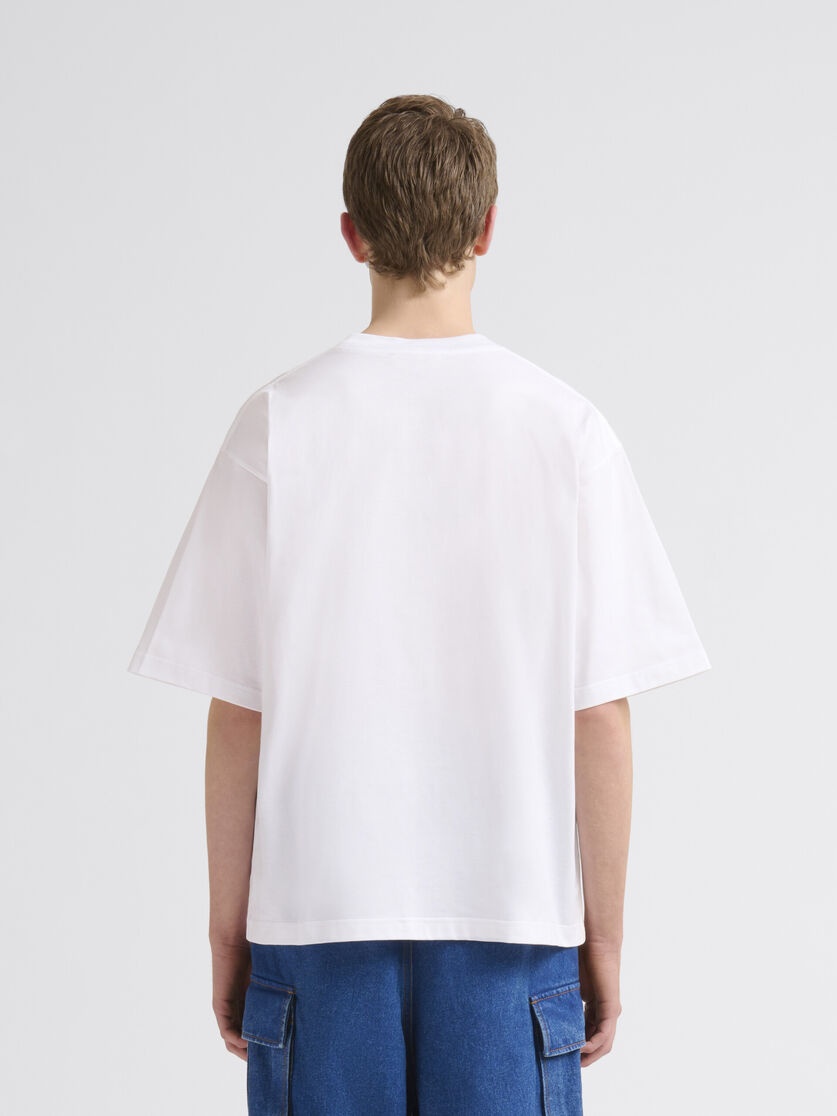 T-SHIRT WITH RED POP FIELDS MARNI LOGO - 3
