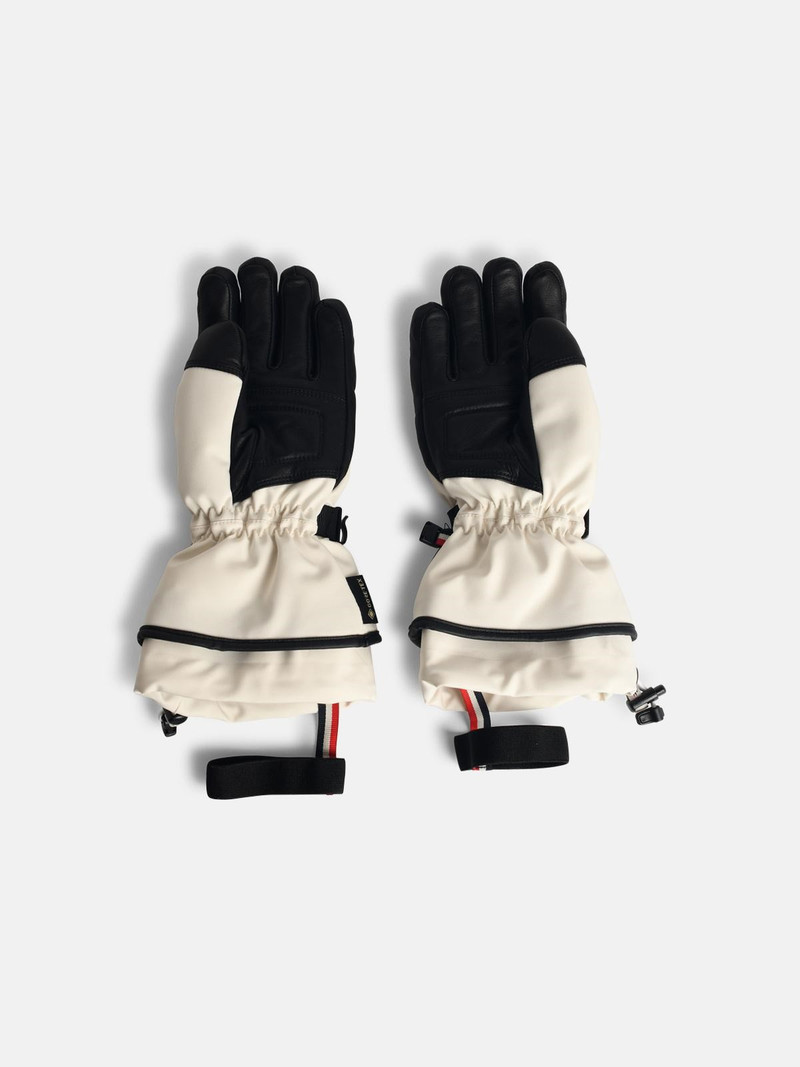Moncler Grenoble WHITE POLYAMIDE BLEND PADDED GLOVES outlook