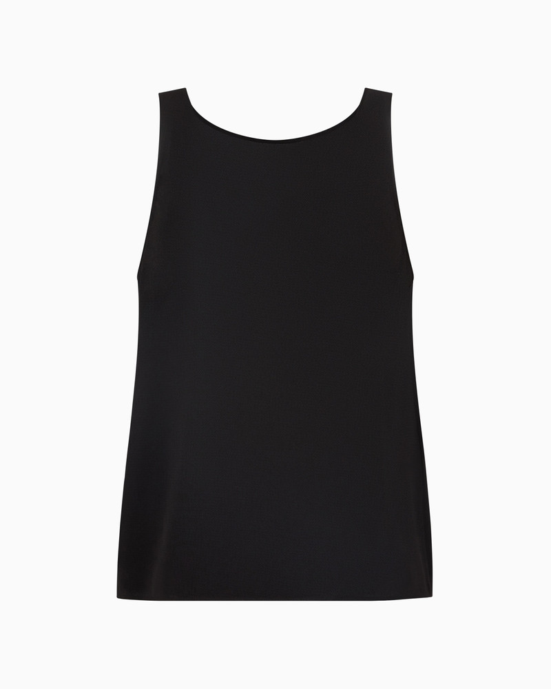 TOP WITH FLUID CRÊPE PANEL AT THE BACK 1