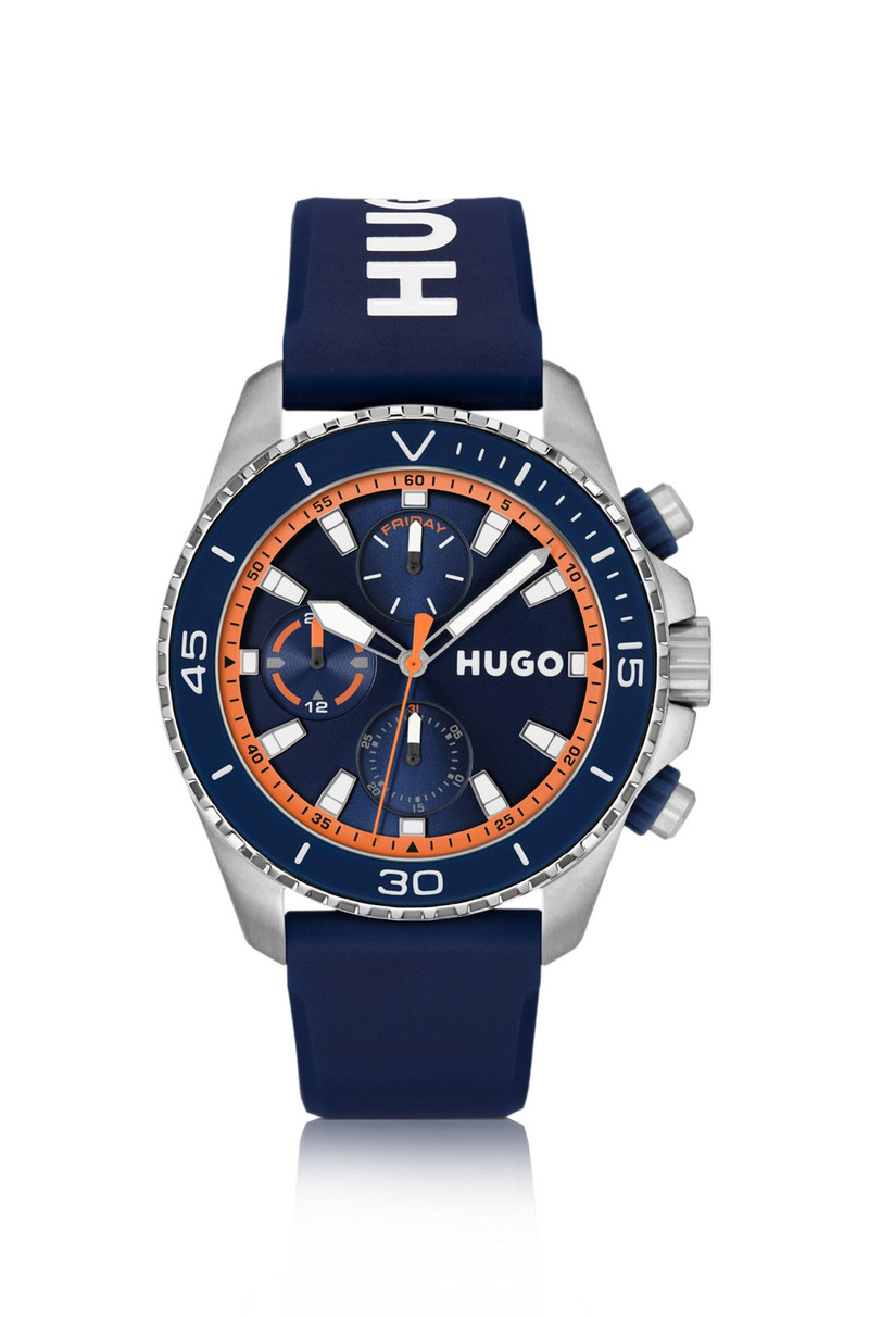 DIVE LOGO-STRAP WATCH WITH SILICONE-INLAY BEZEL 1