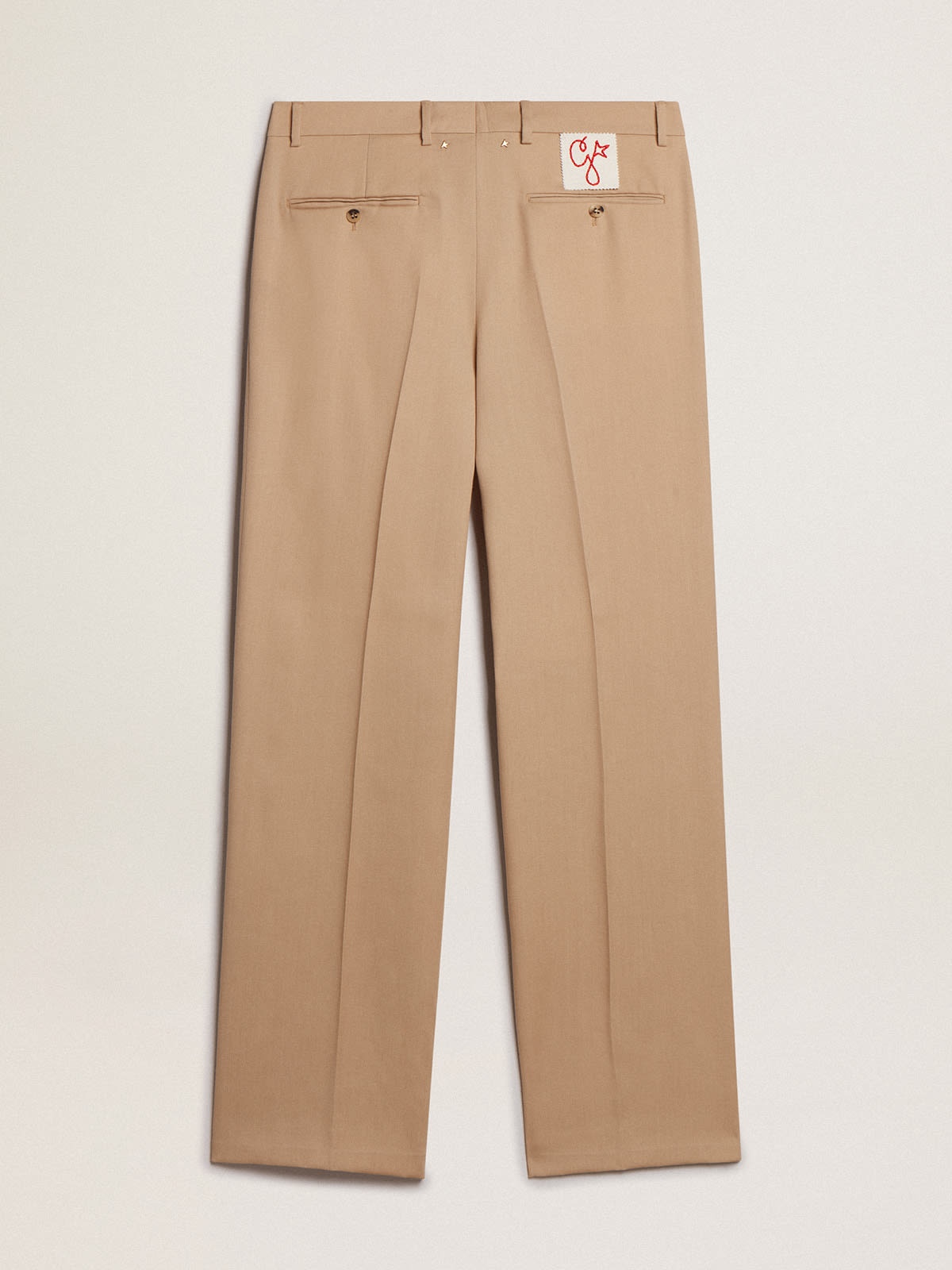 パンツ Golden Goose Wool gabardine trousers Women's black wool gabardine pants