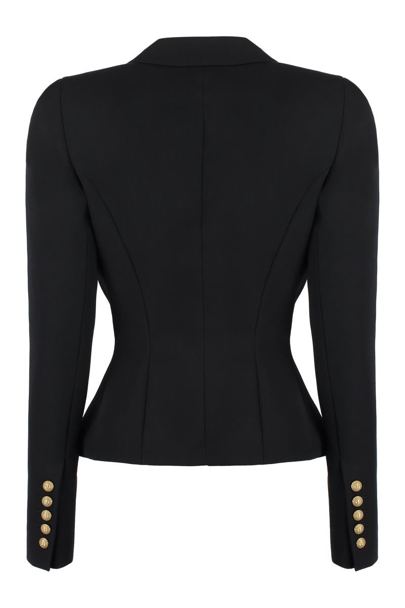 BALMAIN DOUBLE-BREASTED VIRGIN WOOL JACKET - 2