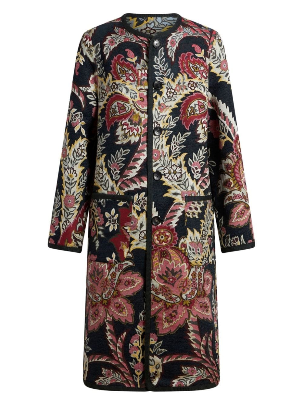 jacquard reversible coat - 6
