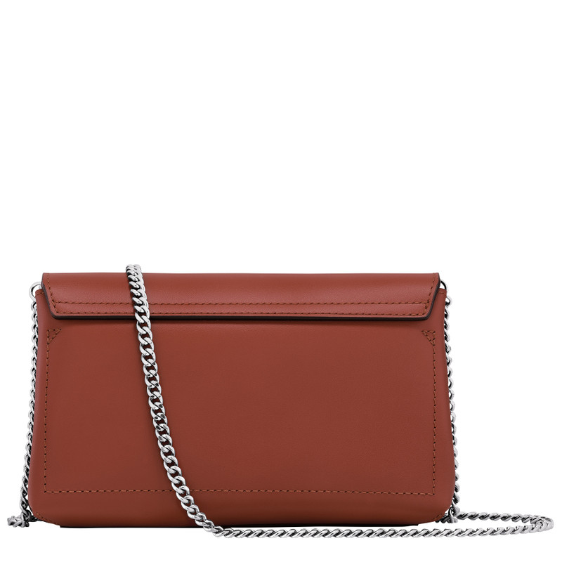 Roseau Clutch Mahogany - Leather 3