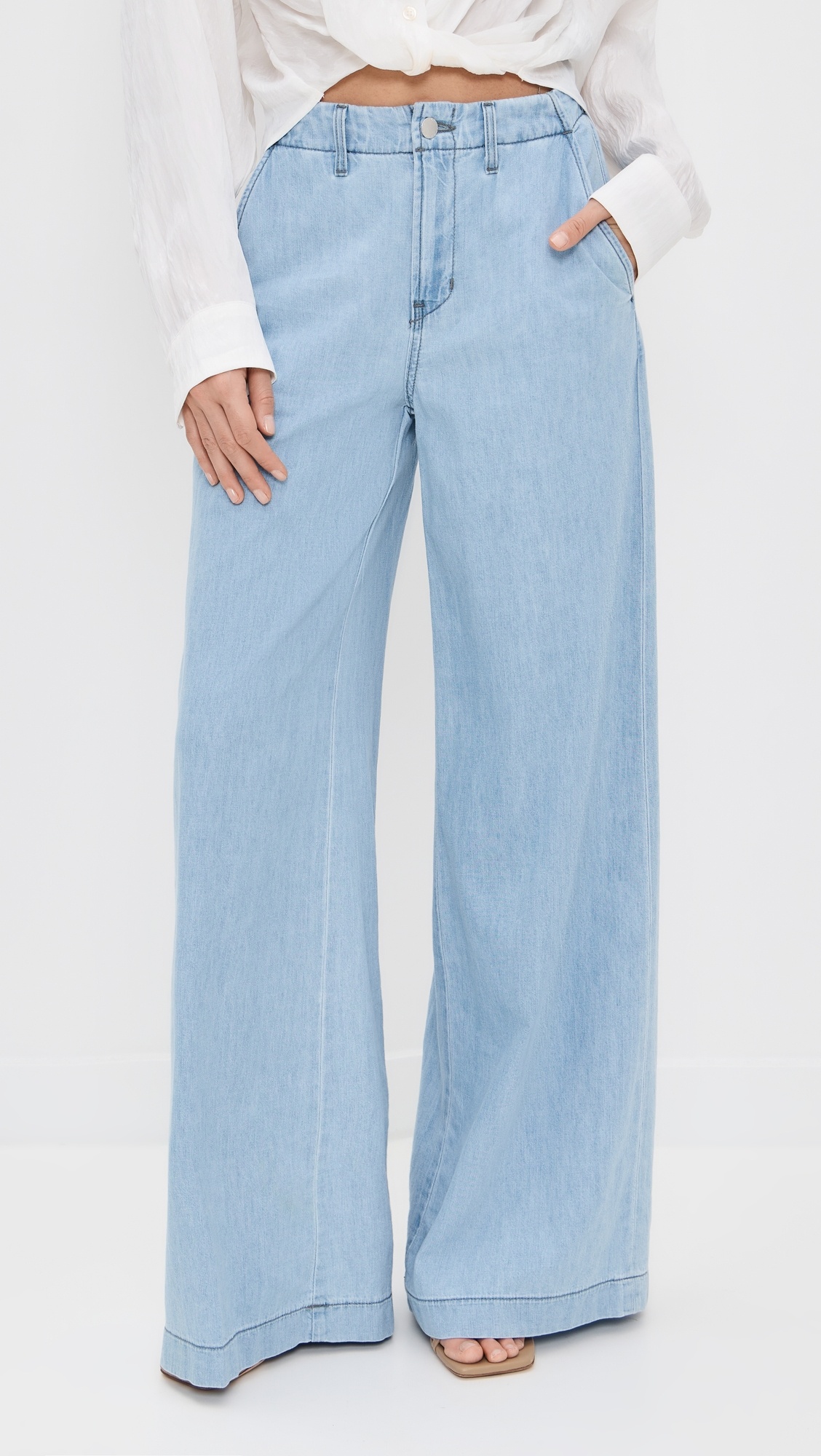 Runa High Rise Wide Leg Trousers - 6