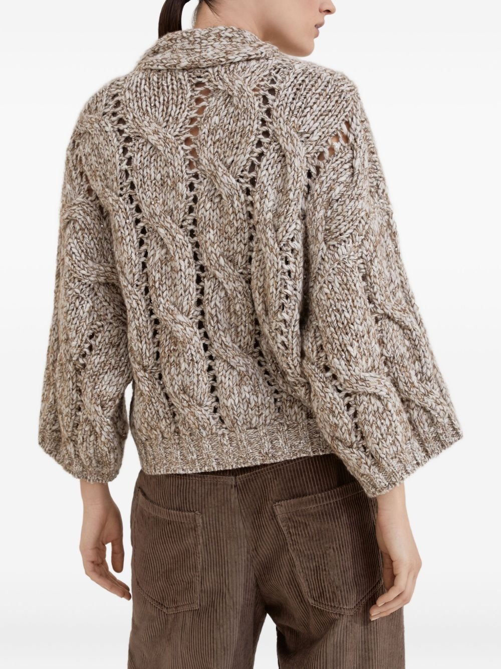 chunky-knit cardigan - 4