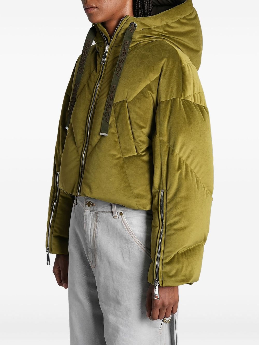 quilted attached-hood puffer jacket - 4