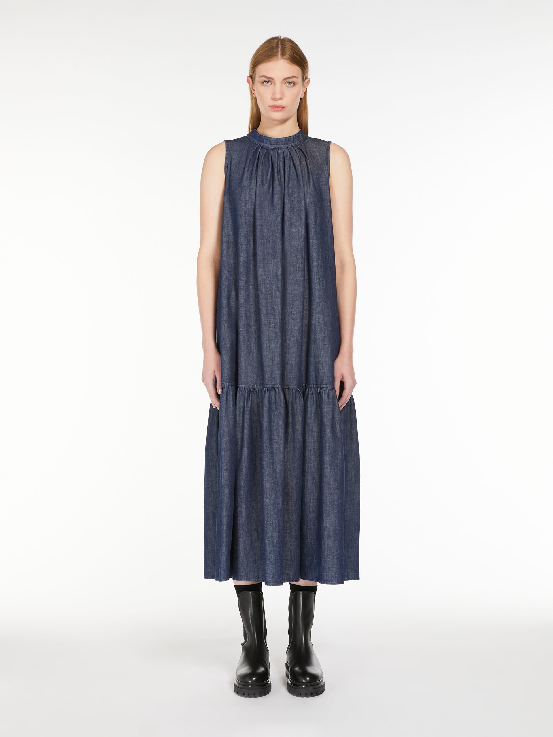 TURCHIA Long denim dress - 3