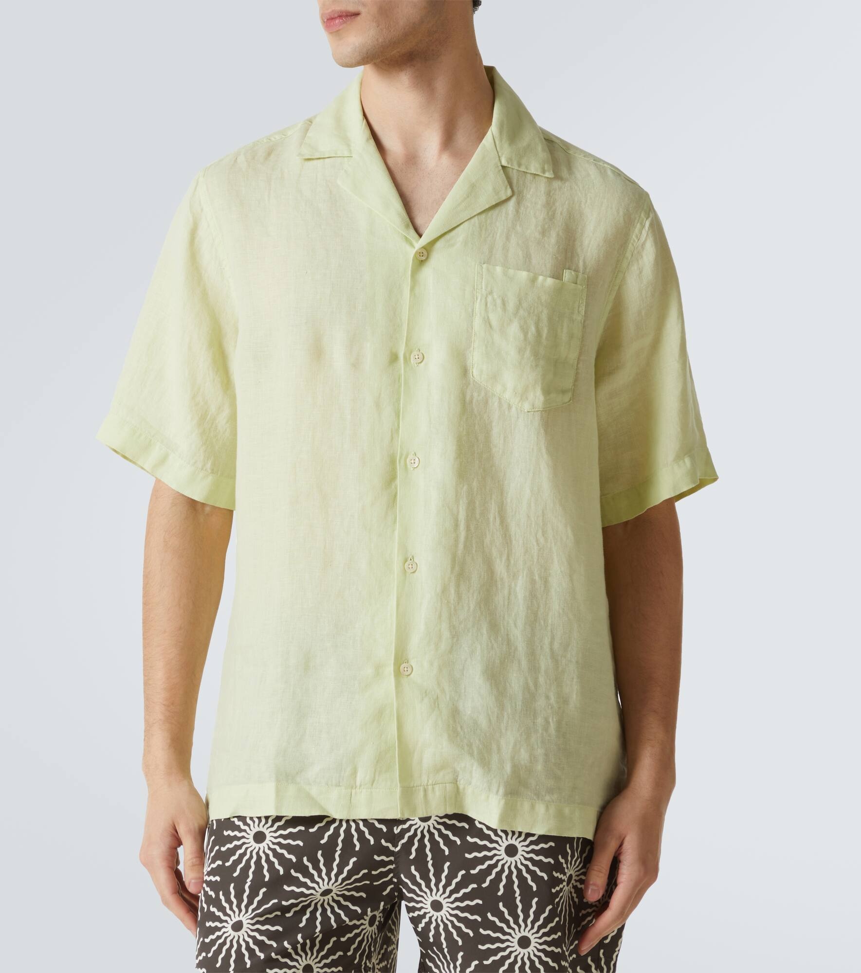 Angelo linen bowling shirt - 3