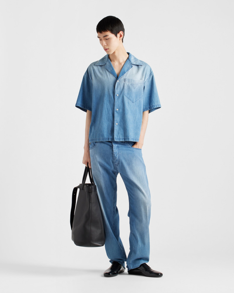 Prada Light denim bowling shirt outlook