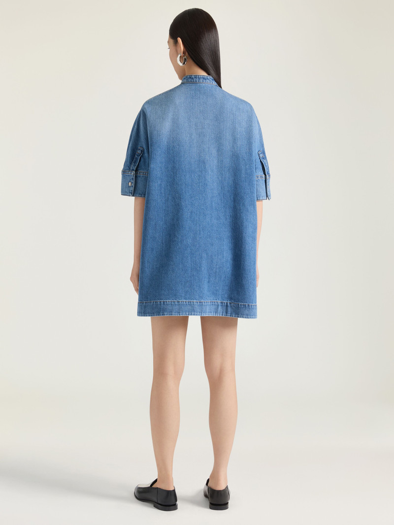 SHIRT DRESS IN WASHED DENIM 4