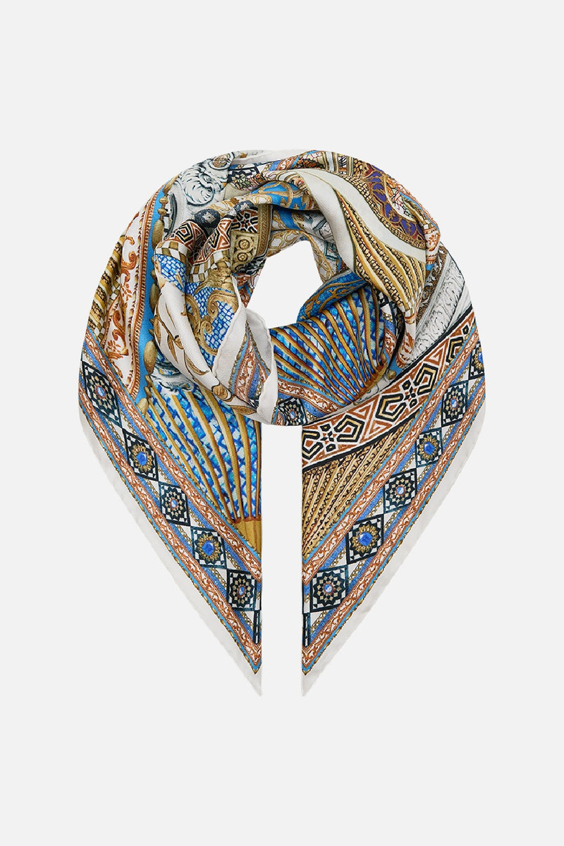 SILK SQUARE SCARF - 1
