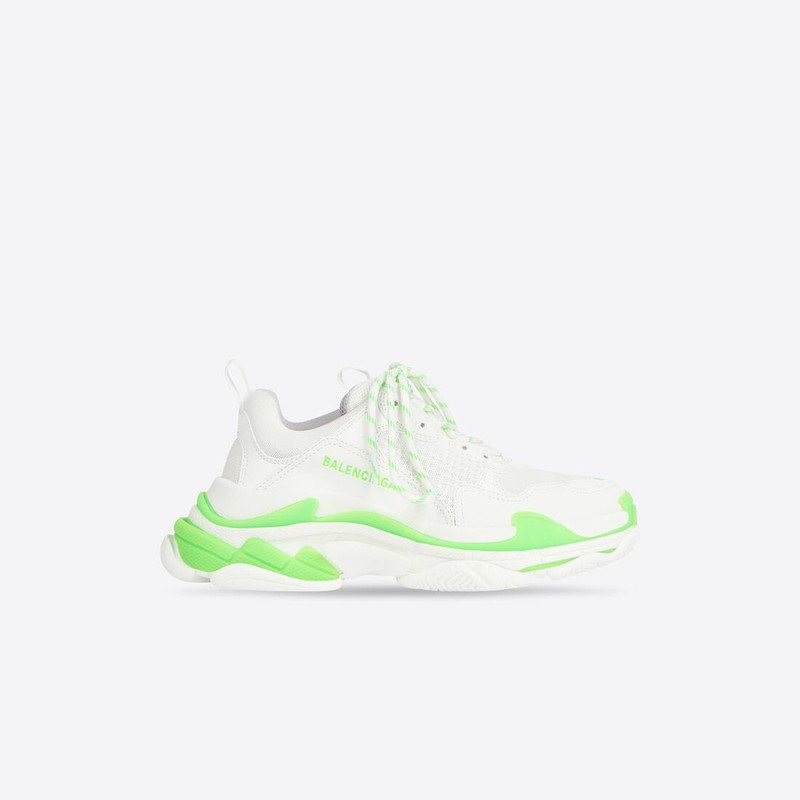 Women's Triple S Sneaker in Fluo Green - 1
