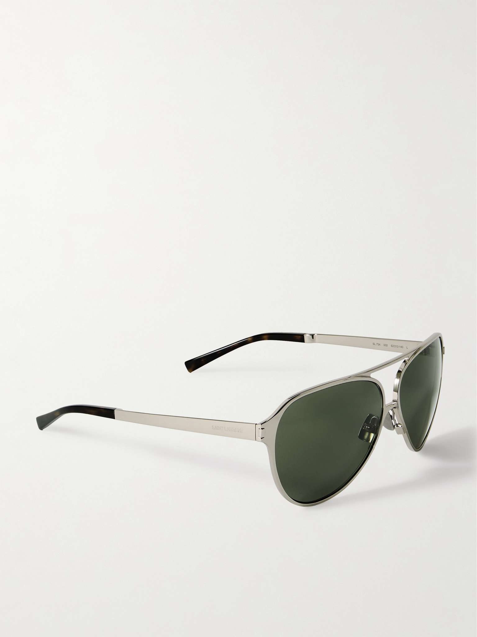 Aviator-Style Silver-Tone Sunglasses - 3