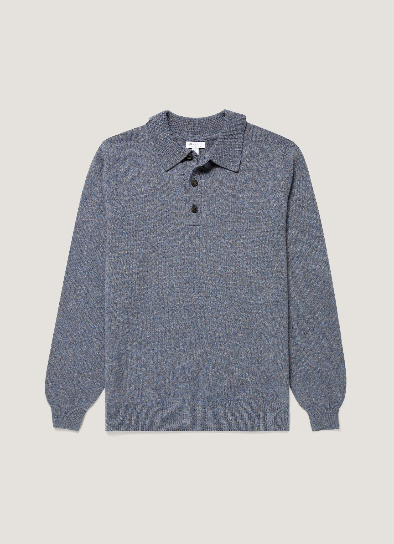 Lambswool Knitted Polo Shirt - 1