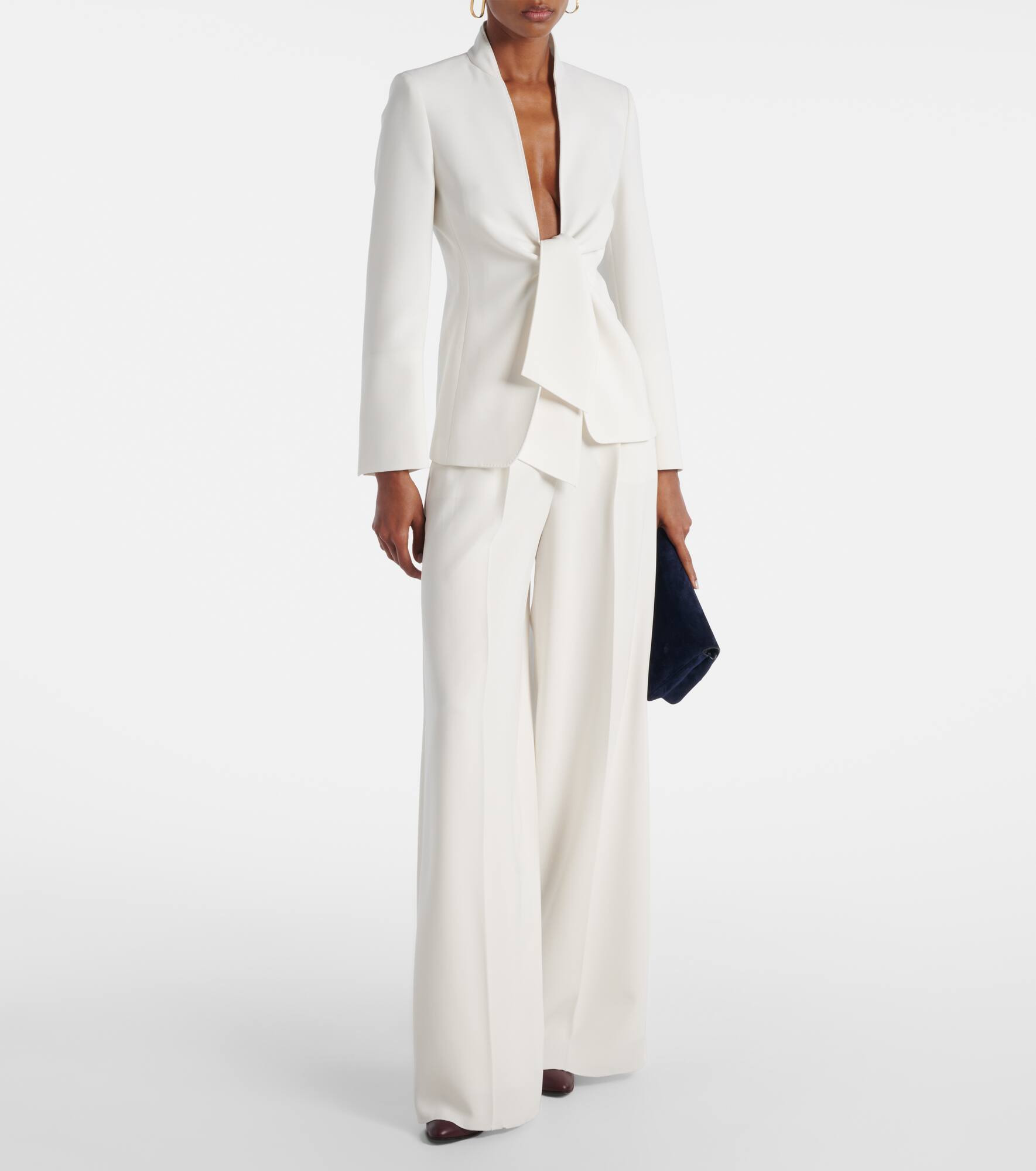 Manetta high-rise cady wide-leg pants - 2