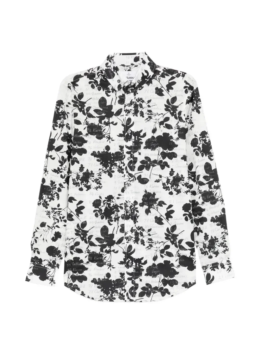 FLORAL-PRINT LONG-SLEEVE SHIRT - 1