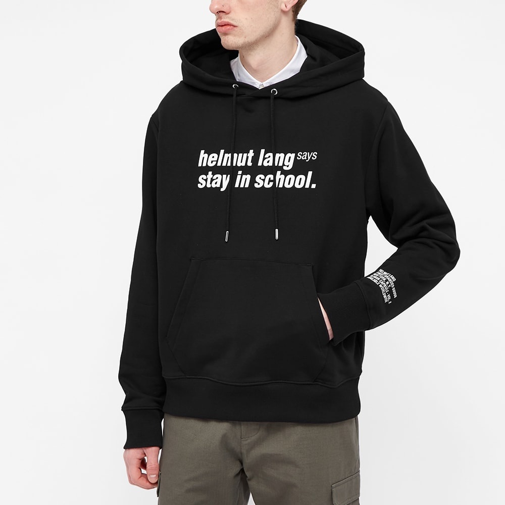 Helmut Lang Helmut Lang Says Stay In School Popover Hoody - 5