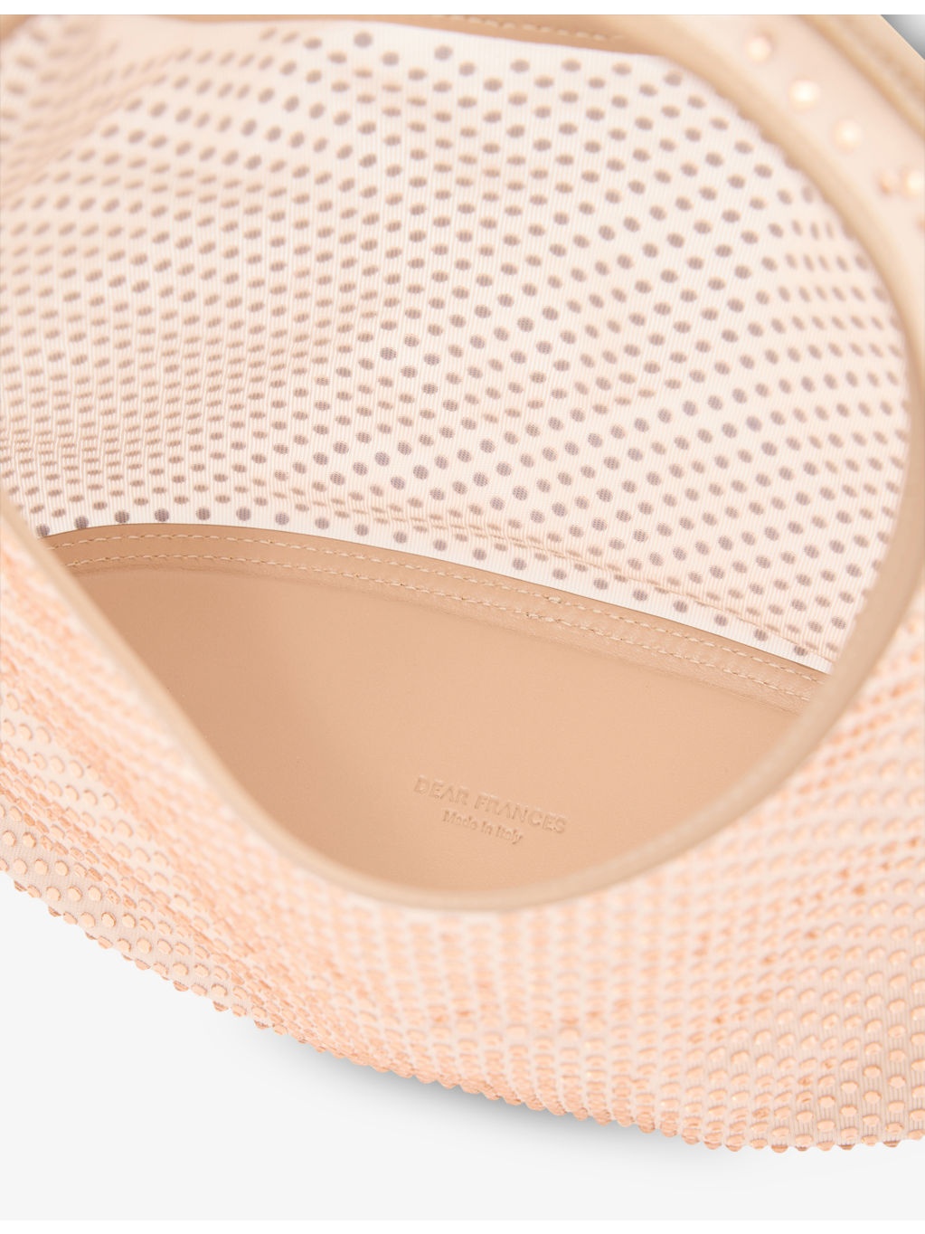 Crystal-Embellished Mini Mesh Tote Bag - 5