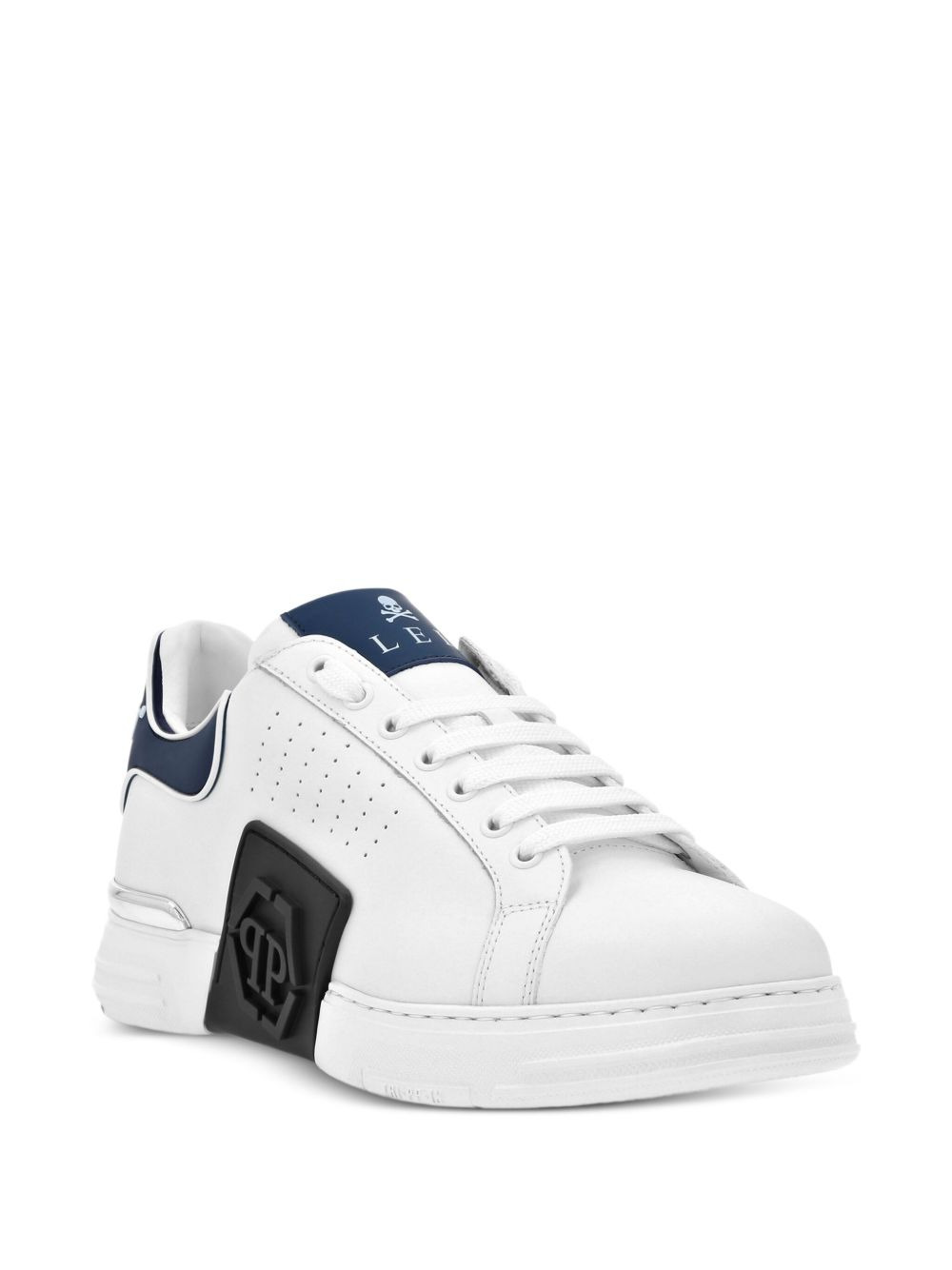 nappa-leather low-top sneakers - 2