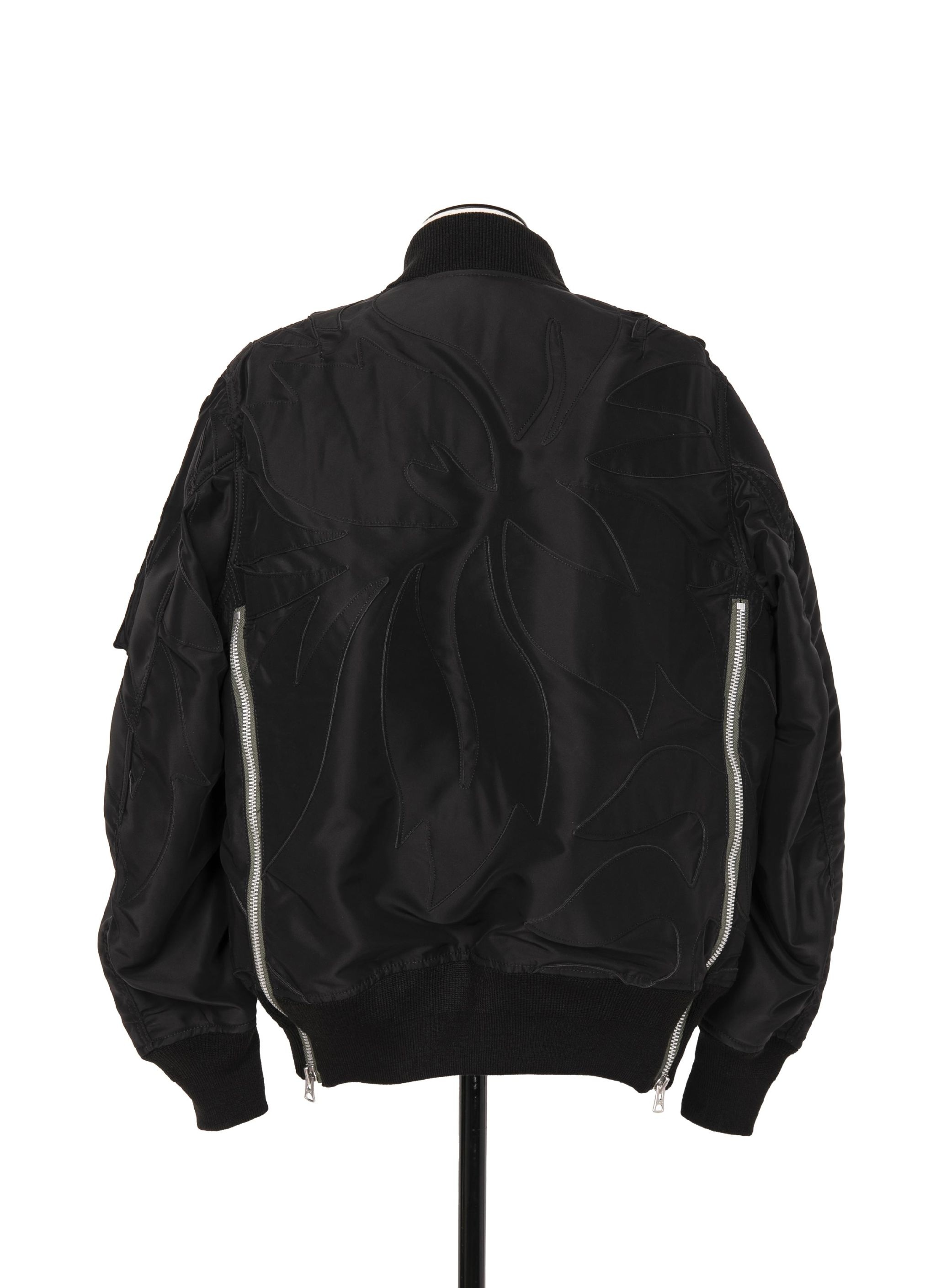 Nylon Twill Embroidered Patch Blouson - 4