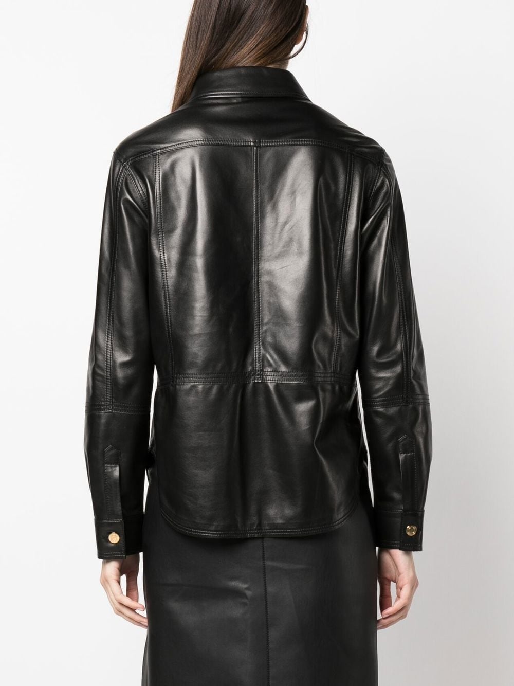 calf-leather shirt - 4